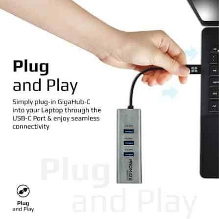 نحوه اتصال مبدل USB-C به HDMI پرومیت به لپ‌تاپ برای انتقال تصویر